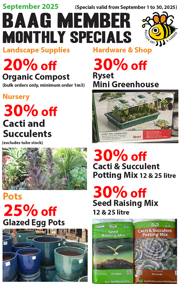BAAG Member Specials