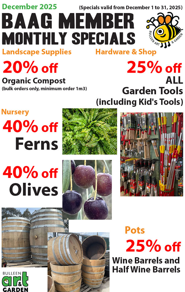 BAAG Member Specials