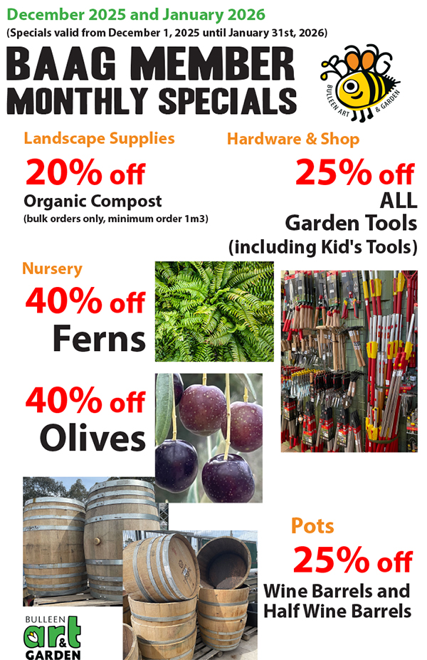 BAAG Member Specials