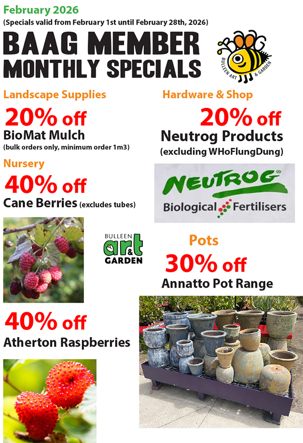 BAAG Member Specials