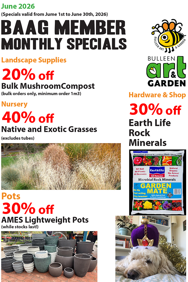 BAAG Member Specials