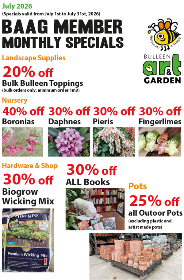 BAAG Member Specials