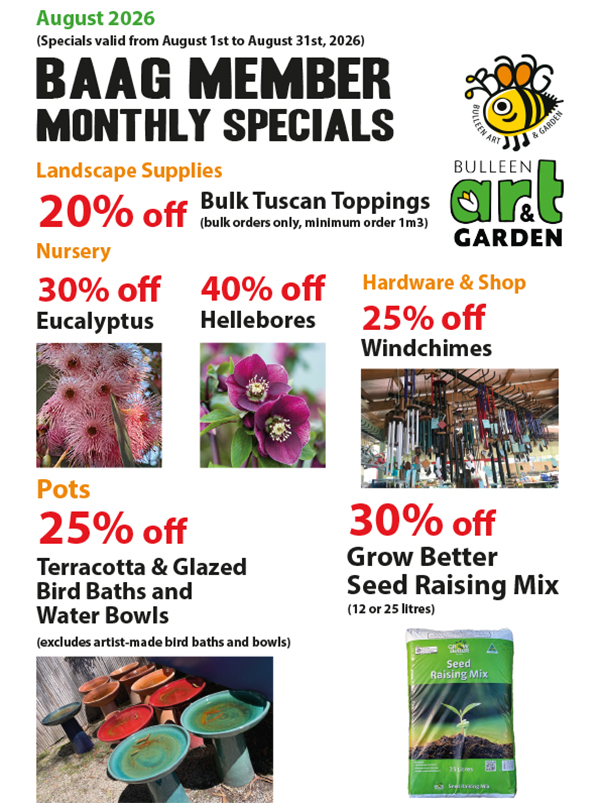 BAAG Member Specials