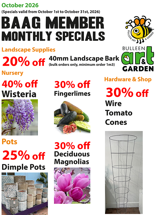 BAAG Member Specials
